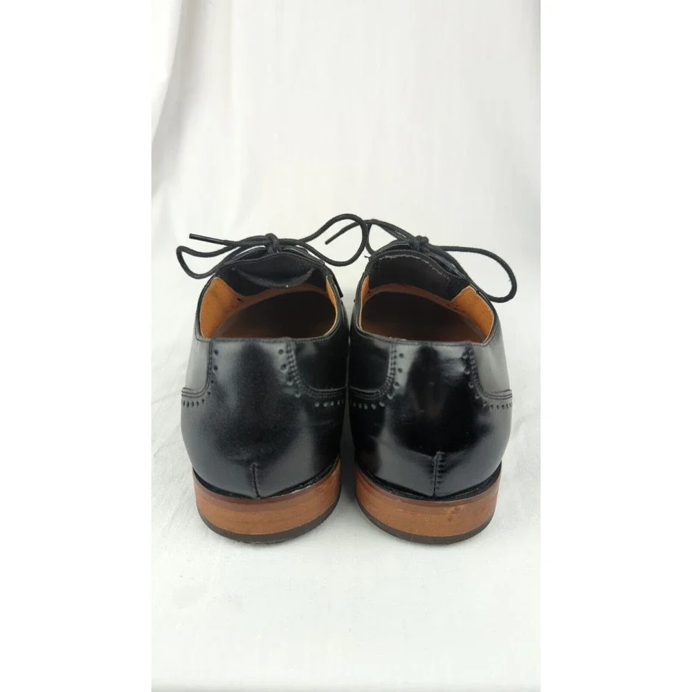 Stacy Adams Men's Sullivan Wingtip Oxford Dress Shoes Memory Foam Black 8.5